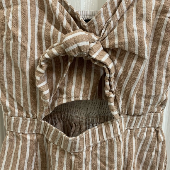 Abercrombie Striped Linen Jumpsuit - Small - Picture 7 of 9